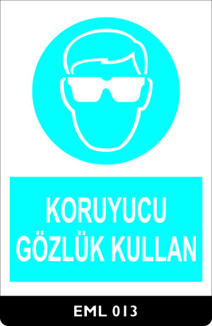 Koruyucu Gözlük Kullan EML013