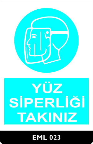 Yüz Siperliği Takınız EML023