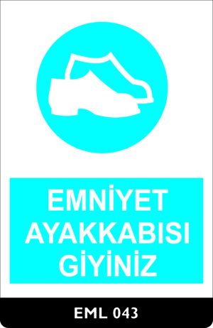 Emniyet Ayakkabısı Giyiniz EML043