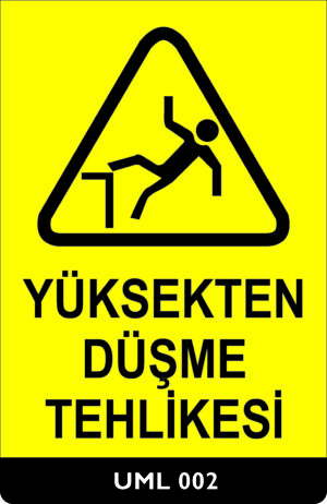 Yüksekte Düşme Tehlikesi UML002